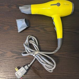 Drybar Buttercup Yellow Hair Dryer with Attachments